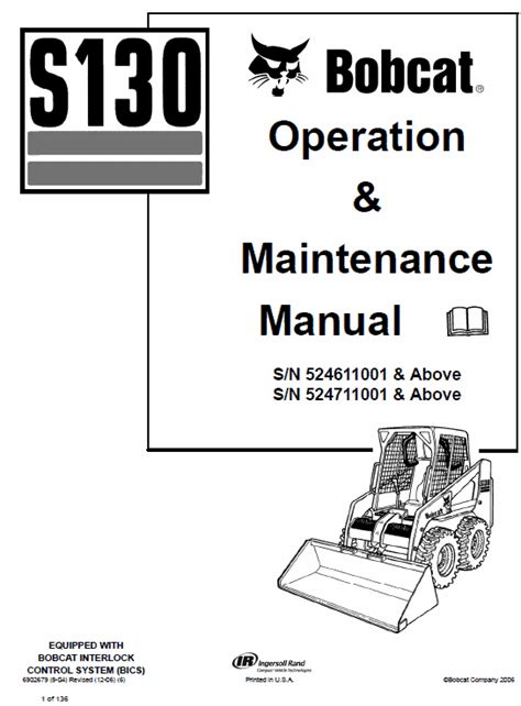 skid steer loader bobcat s130|bobcat s130 operating manual.